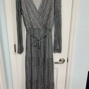 Dressy, long, metallic, dress by June & Hudson, size Small
